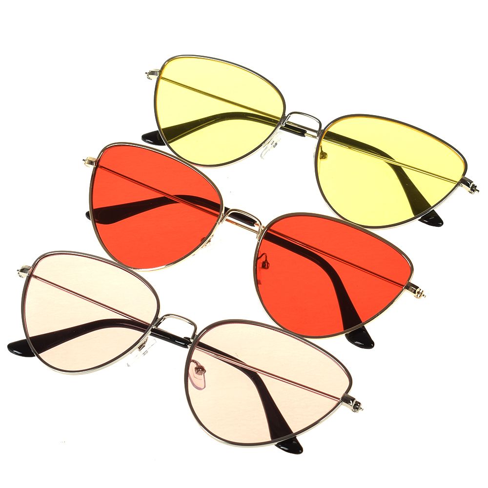 1 x aurinkolasia trendi cat eye metalli aurinkolasit retro lasit miehille ja naisille silmälasit ja asusteet juhlatarvikkeet