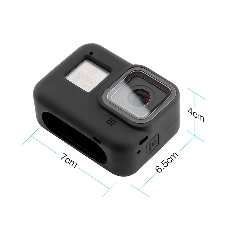 Coque en silicone souple 2 couleurs pour GoPro Hero 8 protecteur de boîtier couverture complète flottant étanche Action caméra accessoires coque de peau