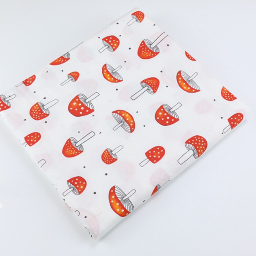 2.35 måler bredt 100%  bomullsstoff til baby, sopp stjernestripe trykt stoff håndlaget sengetøy barnestoff