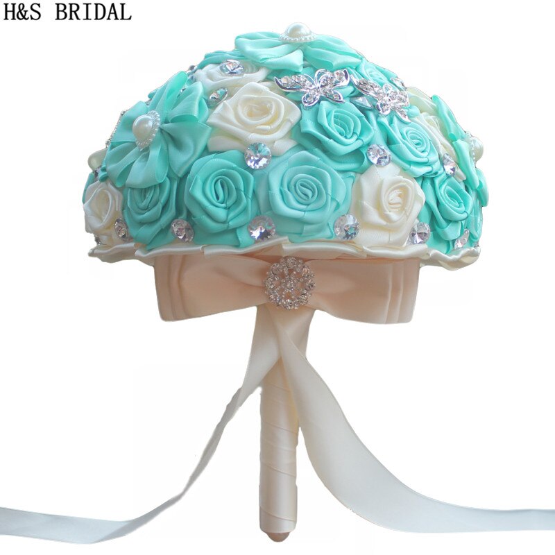 H&amp;S BRIDAL Blue Wedding Bouquet bouquet de mariage wedding flowers bridal bouquets wedding accessorize