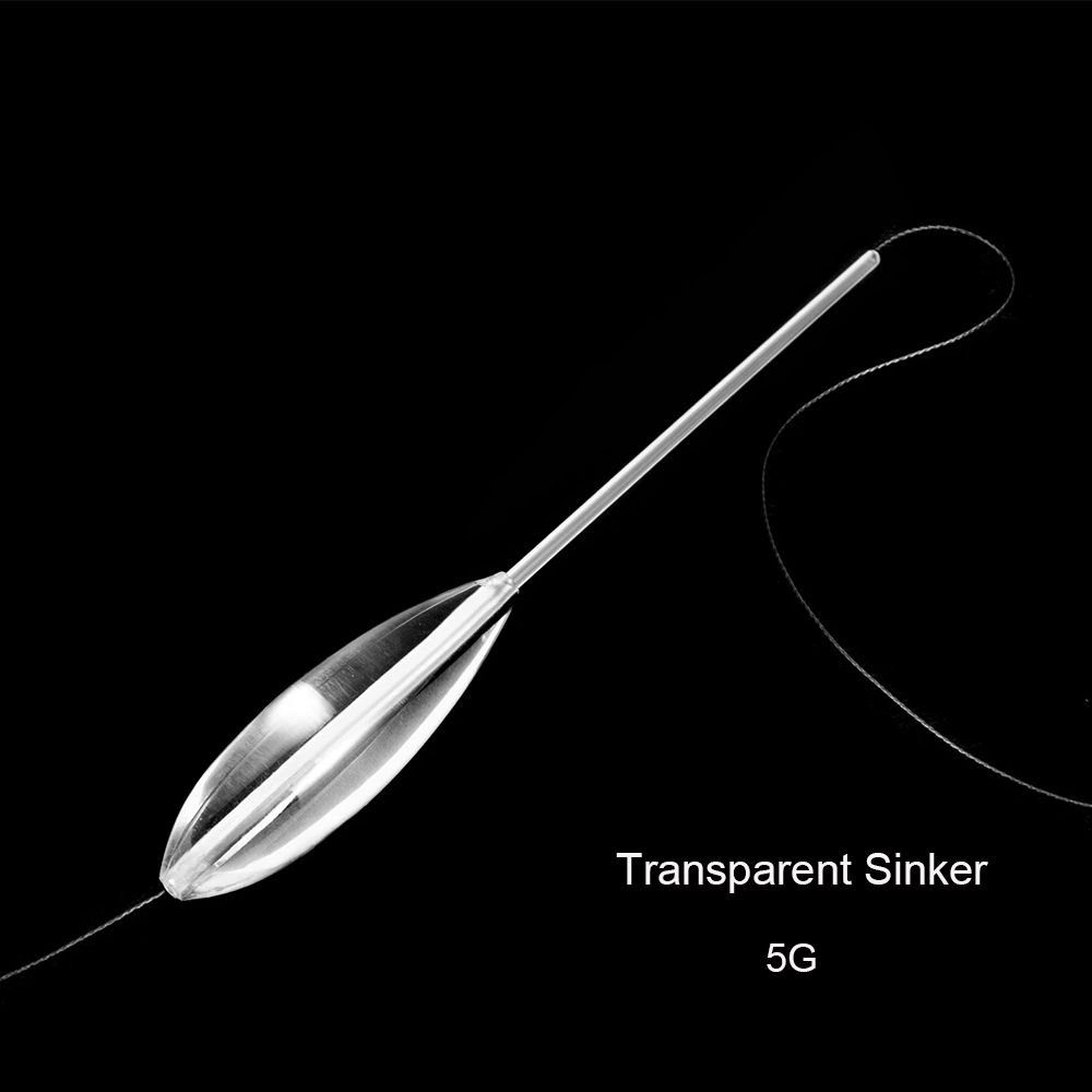 Ensemble de flotteurs de pêche en plastique Bobber, 15g-50g: Transparent  5g