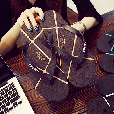 Mannen Slippers Zomer Strand Schoenen Mannen Flip Flops Toevallige Sandalen Lederen Slip-On Ademende Sandalias: 3 / 9.5