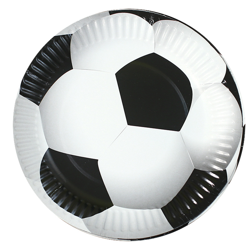 Voetbal Verjaardagsfeestje Decoratie Voetbal Thema Servies Cake Topper Achtergrond Ballon Voor Kinderen Verjaardagsfeestje Decoraties