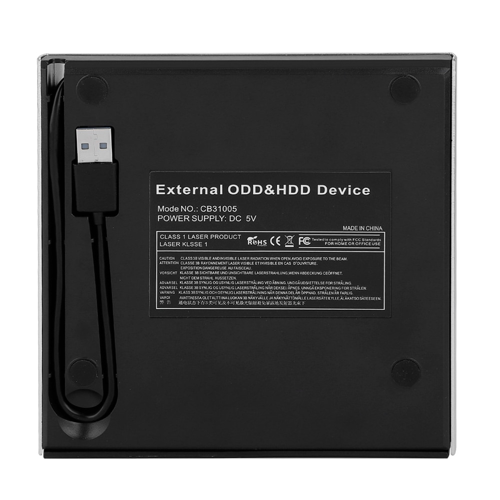 External DVD Burner 5Gbps Data Transmission External DVD Burners Multi-Level Protection Pop-Up USB 3.0 DVD Drive