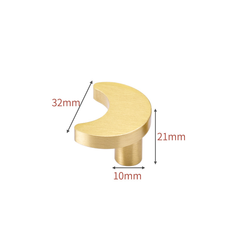 Manija de muebles de latón puro, manijas doradas para cajones para niños, exquisita forma de corazón de melocotón, decoración para habitación de niños, perilla para niños: Transparente