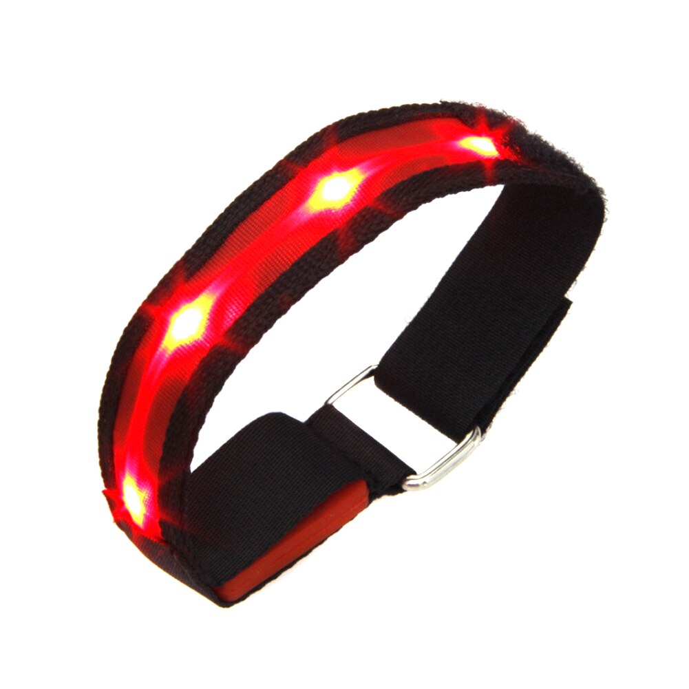 LED Armband Running Armband Flashing Safety Light Band for Running Cycling Jogging Night Walking S7JN: Red