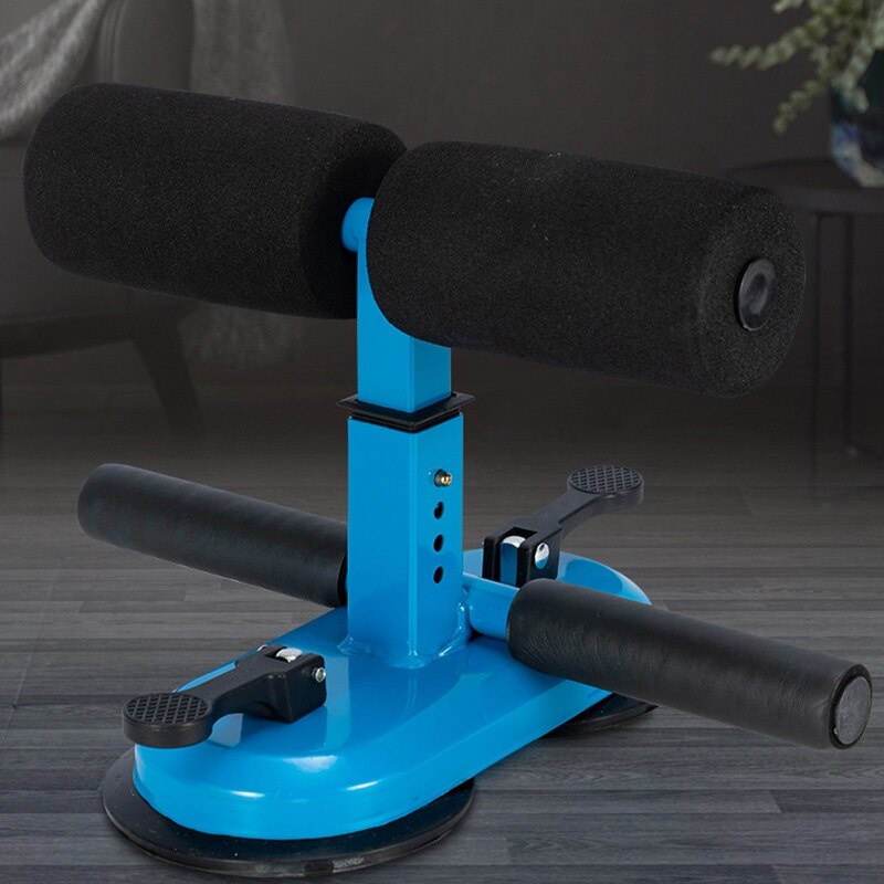 Sit Up Equipment Bar, Portable Adjustable Sit-Up Situp Floor Bar Self-Suction Training Equipment with 2 Suction Cups