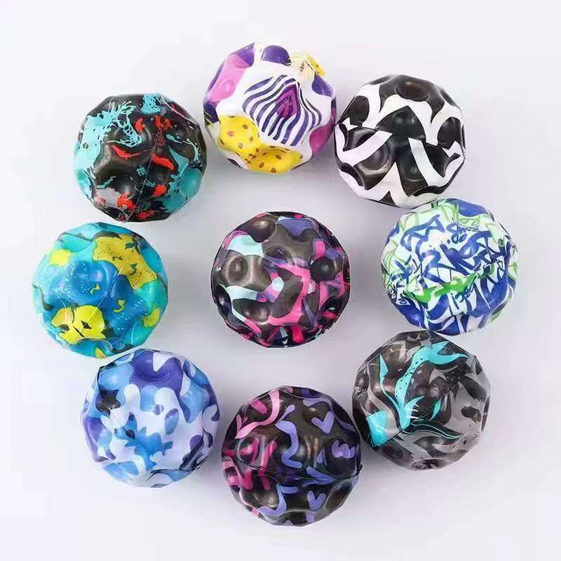 Unpress Toys Wrist High Elastic Hole Hole Moon Stone Foam Swing Ball Children Adult Sports