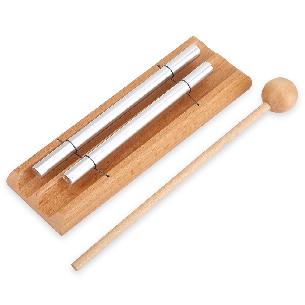 2-Tone Percussie Instrument Met Mallet Muzikale Onderwijs Speelgoed Voor Kinderen Percussie Orff-instrumenten Instrumenten Windgong