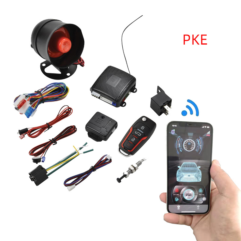12v bilalarm tyverisikringsenhet med mobiltelefonapp-driftskontroll pke bluetooth-bryterlås