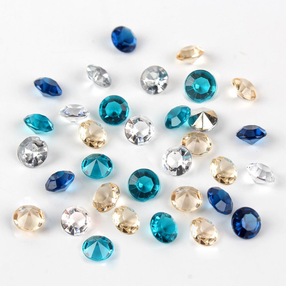 OurWarm 1000PCS 4.5mm Crafts Diamond Confetti Table Scatters Crystals Centerpiece Festive Party Supplies Wedding Decoration