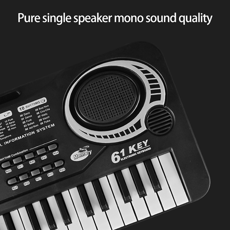 Kids Muziek Piano Toetsenbord 61 Toetsen Piano Keyboard Speelgoed Met Microfoon Piano Speelgoed Cadeau Voor Beginners Jongens Meisjes Leeftijden 3-12
