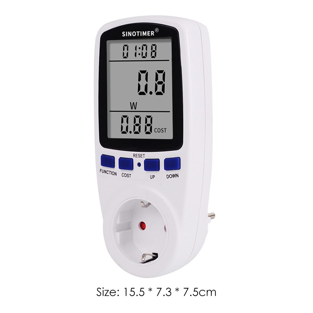 Plug In Power Meter Elektriciteit Analyzer Monitor Socket Voltage Wattmeter Energie Meter Ac Elektriciteit Analyzer Monitor