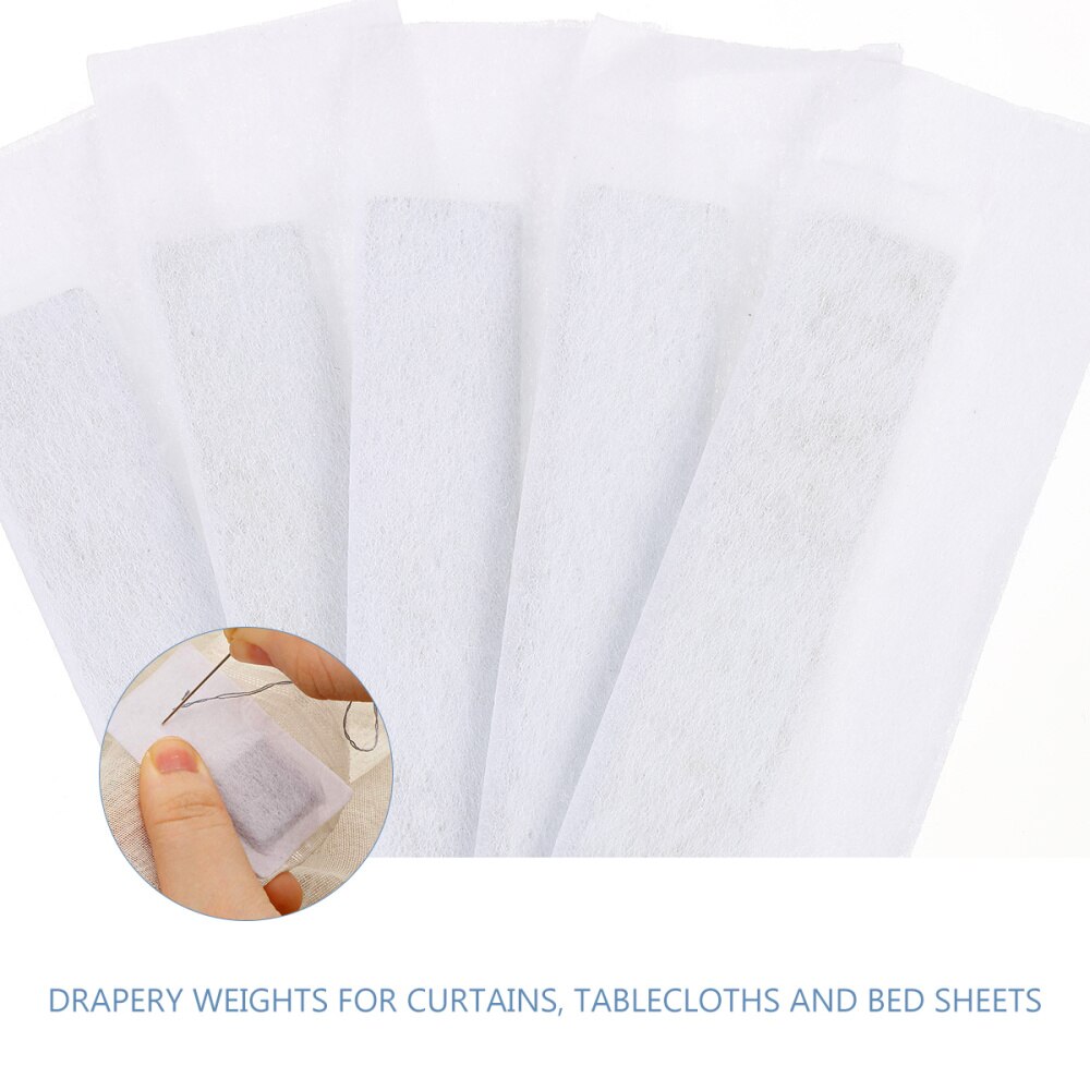 12 PCS 20g Drapery Weights Rectangle Covered Lead Weight For Window Curtain Curtain Weight Non-Woven Lead Pendant