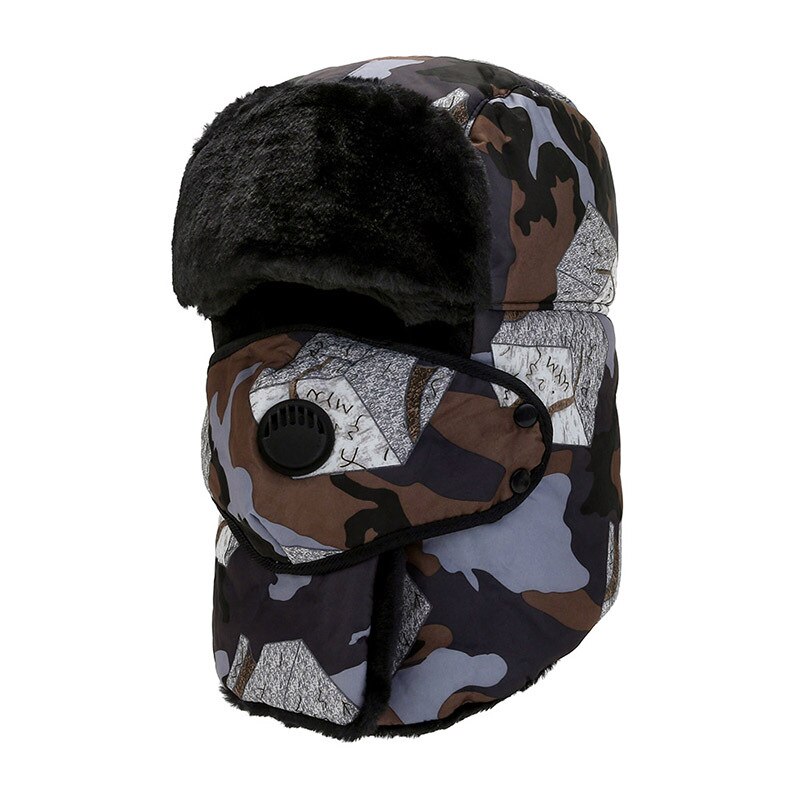 2021 nuovi cappelli invernali da uomo e da donna mimetici Lei Feng per bici da equitazione: 2