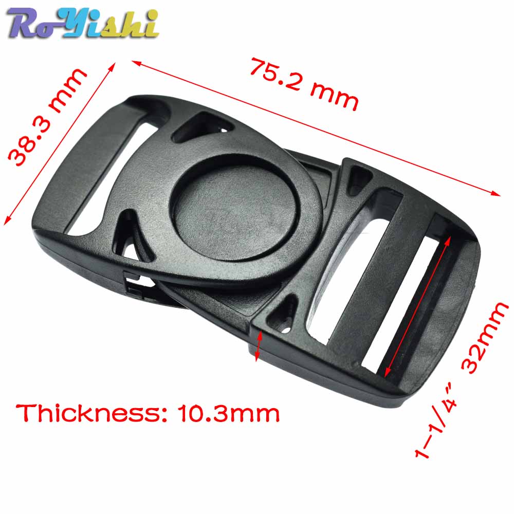 Plastic Side Release Center Buckles Swing Head Swivel style Backpack Straps Webbing 20mm 25mm 32mm 38mm: 2pcs / Webbing Size 32mm