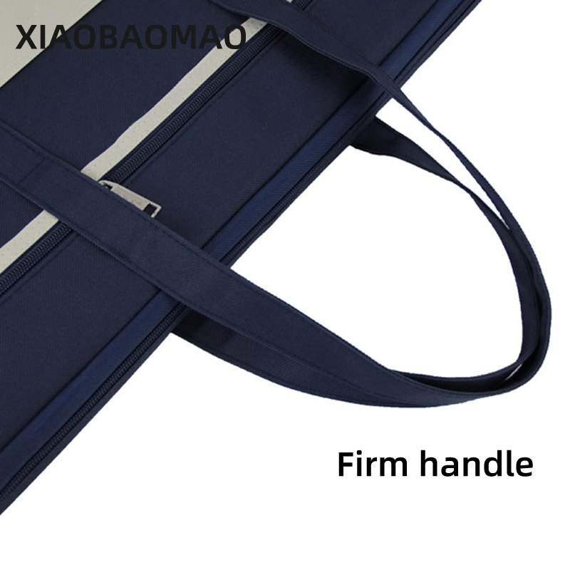 A3 Document Bag Large Capacity Double Layer Zip Storage Bags file bag Filing Products Pocket Folder Office School Supplies