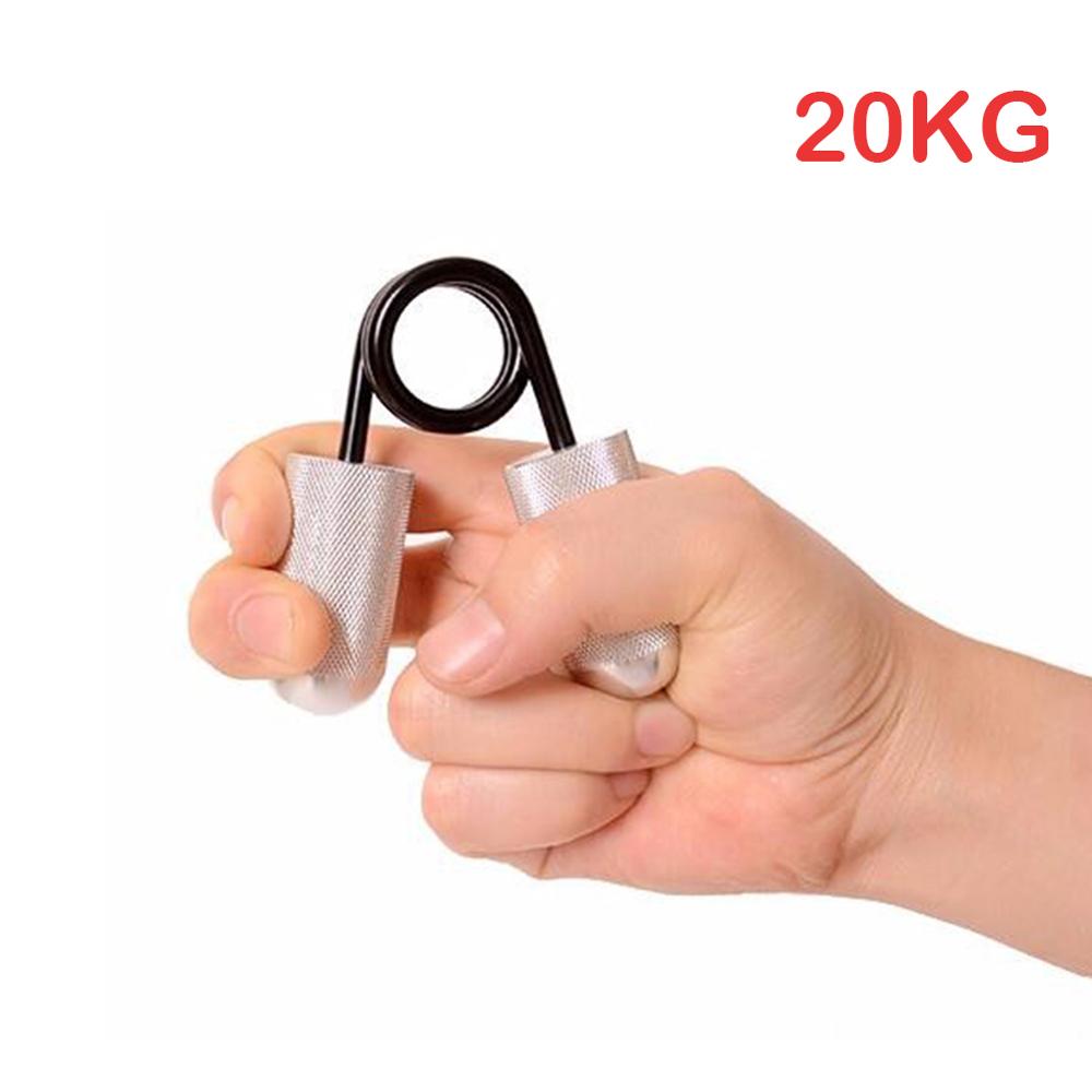 Aluminium handgrepp fingerband crossfit handgripare expander fitness muskulation träning bodybuilding fitness gymutrustning: 20kg