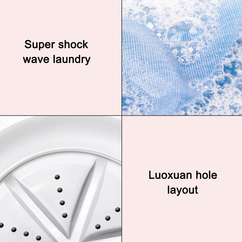 Mini Schreibtisch Waschmaschine Tragbare Ruhig für Unterwäsche Socken Panty Heimat Reise UMARMUNG-Angebote