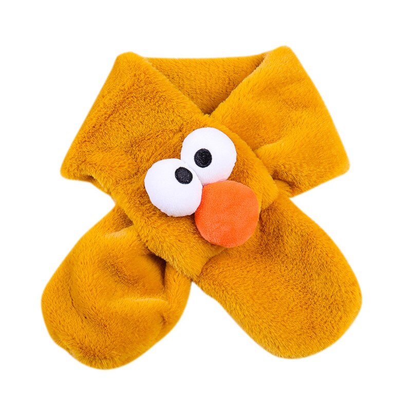 Bufanda para bebés, niños y niñas, chales cálidos, bufandas, cuello grueso, bufanda de invierno, Fular #3O08: Amarillo