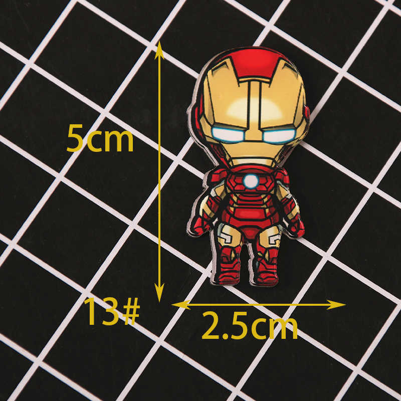 1 PC De Avengers Harajuku Pin Badge Broche Hero Badges voor Kleding Pictogram op Rugzak Acryl Badges voor Kleding Z64: No13