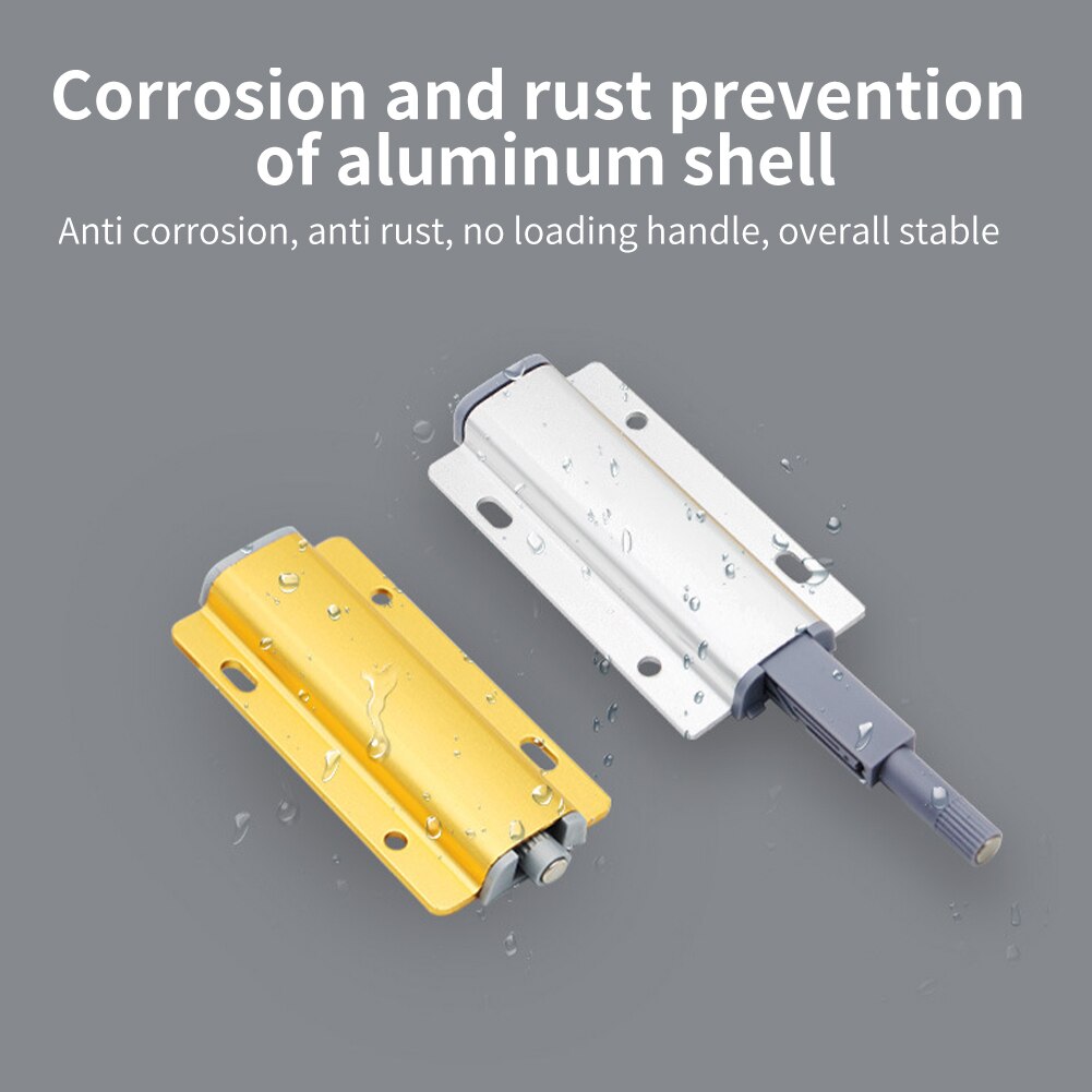 2pcs Home Hardware Magnetic Closure Push To Open Magnet Catch Wardrobe Furniture Cupboard Cabinet Door Latch Aluminum Alloy