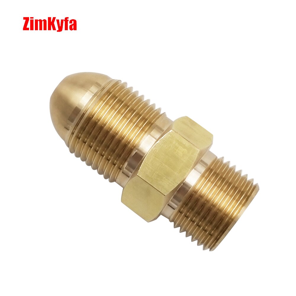 Argon Adaptor to fit a CO2 Regulator to CO2/Argon or Argon Gas Bottle,G5/8 to W21.8-14