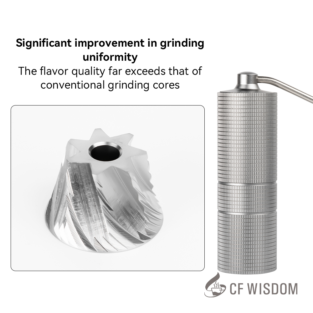 Justerbar kaffekvarn, kaffebönkvarn för espresso, manuell kaffekvarn, jul tacksägelse