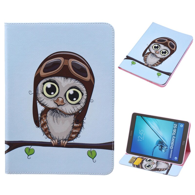 Tablet Case for Samsung Galaxy Tab S2 9.7" - PU Leather Flip Stand Cover with Auto Sleep/Wake: 07