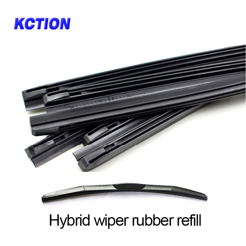 1 stk kction visker gummi refill bil vindusvisker blad innsats hybrid gummilist 8mm 14 " 16 " 17 " 18 " 19 " 20 " 21 " 22 " 24 " 26 "