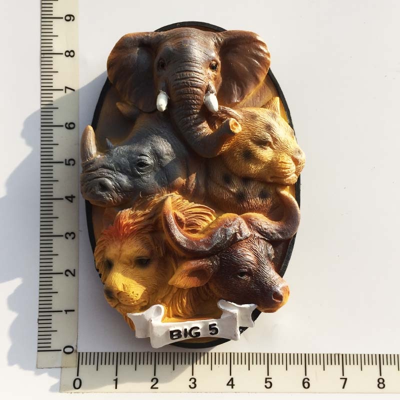 Køleskabsmagnet, håndmalet afrika turist souvenirs strandvogn dekorativ kunst og håndværk