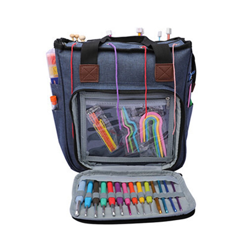 Grote garenopslag, haaktas, breitas, garenorganizer voor alle haak- en breiaccessoires, garenopslag, breitas 3