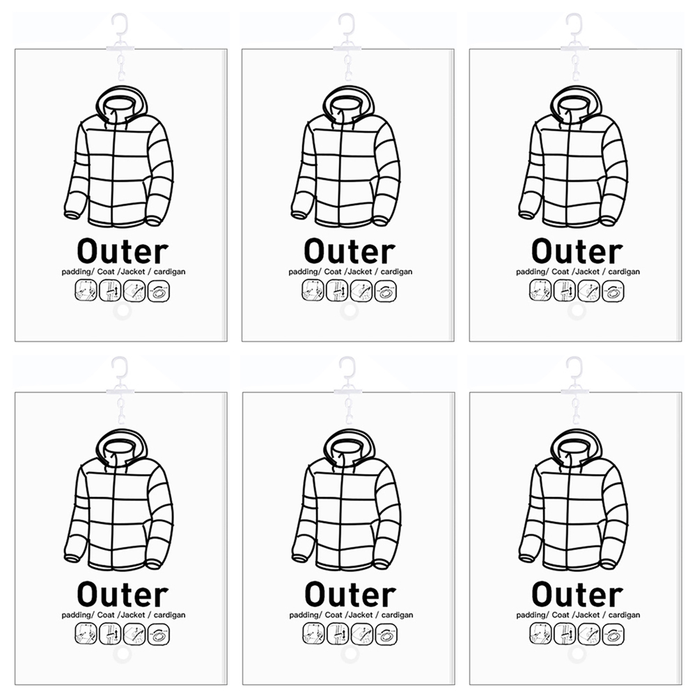 Hängande vakuumpåsar platsbesparande klädkompressionsförvaringspåse återanvändbara tomma pumppåsar klädgarderob täcke vakuumförpackning: Mång