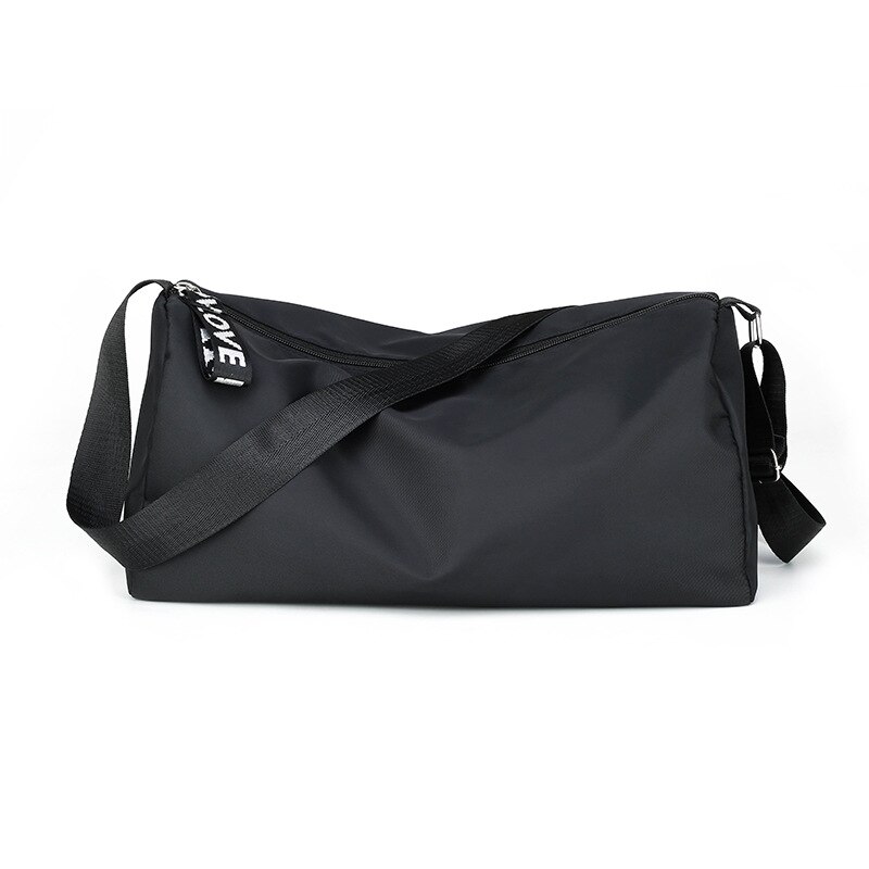 Lady 'S Travelling Bag Messenger Mannen Leisure Fitness Cilinder Student Pack Unisex Schoen Organisator En Opslag: black L