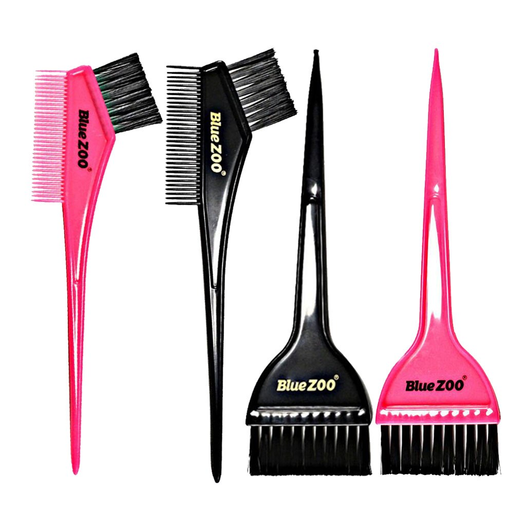 4pcs Hair Color Brush Set, Hair Dye Brush Set, Rat Tail Comb