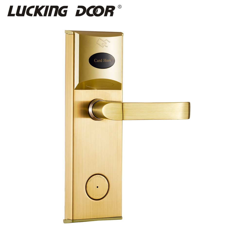 Hotel door access system digital Electric intelligent Electronic hotel key card door lock smart lock 118E-J-S1