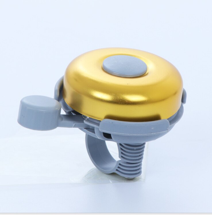 Colorful Classic Aluminum Bicycle Bell Bike Bell for Adults Kids: Light Yellow