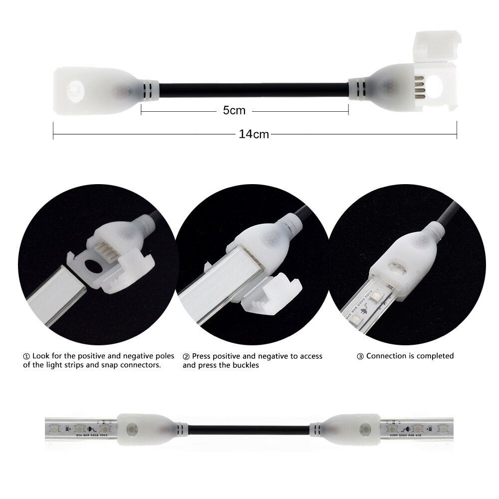 Dc Connector Naar 2pin 8 Mm/10 Mm Gratis Lassen Connector Voor Led Strip