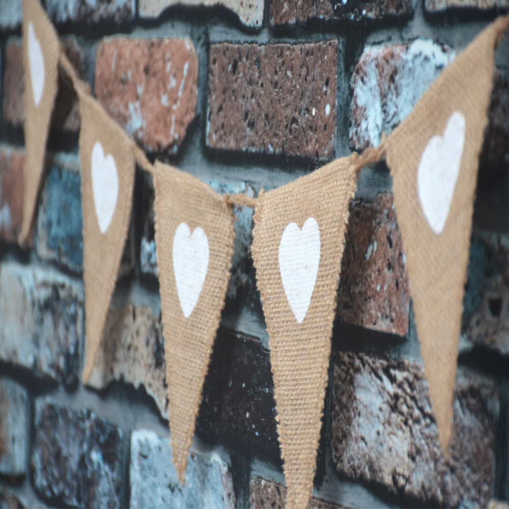 Mr Mrs Wedding Photo Props Banners Jute Bunting Marry Rustic Garland Flag Party Wedding Decoration Burlap bunting
