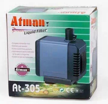 atman at-305 submerge pump, small pump, powerful submerge pump for plant marine reef coarl aquarium