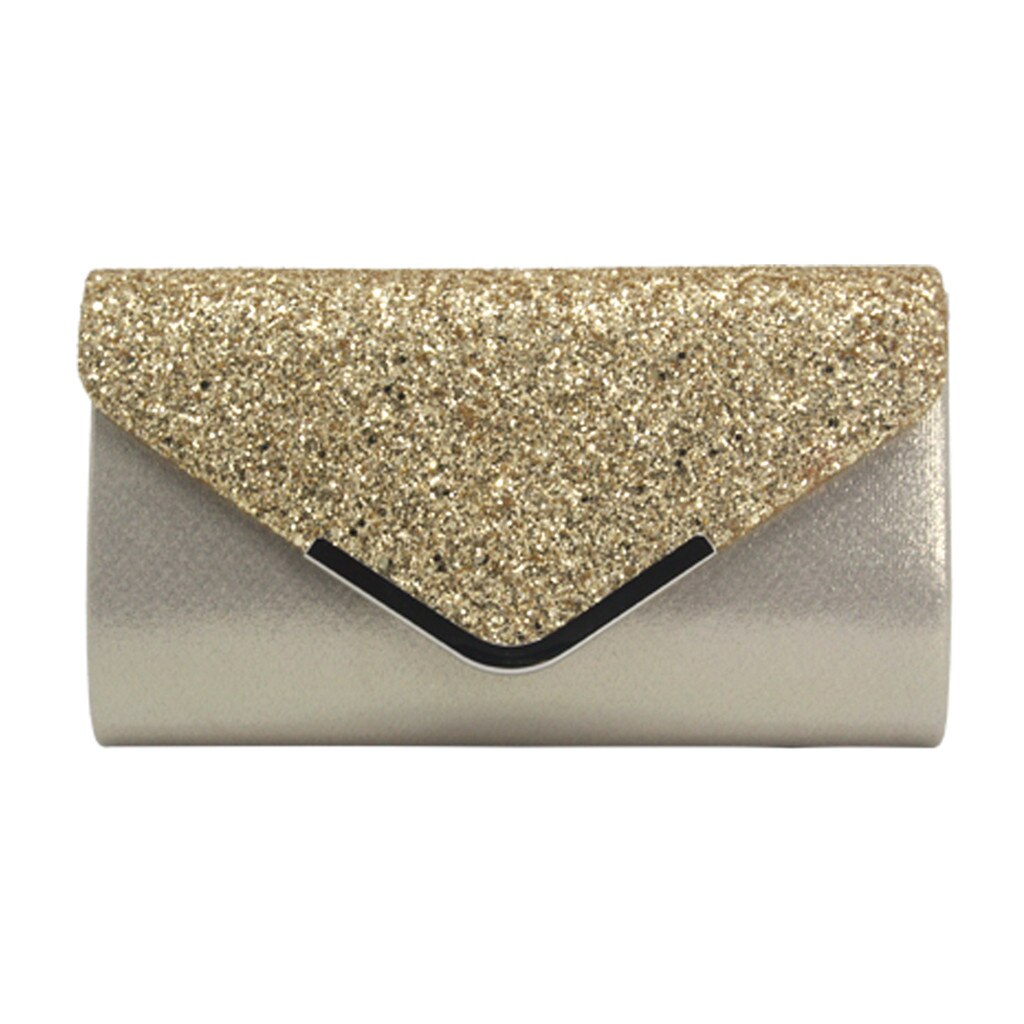 Aelicy Women's Clutch Silver Ladies' Evening Purse Vintage Chain Wallet Party Envelope Phone Handbag Bolsa Feminina: GD