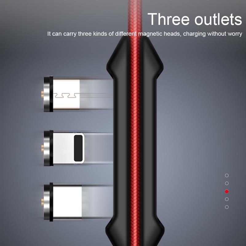 Cable magnético macho portátil caja de almacenamiento imán cargador para iphone Micro conector USB tipo C de almacenamiento caja de la caja de shell