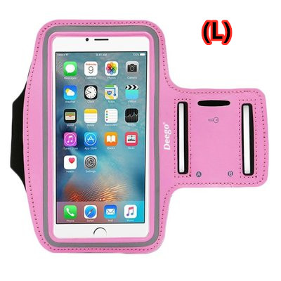 Universal Outdoor Sports Phone Holder Armband Case for apple Iphone 7 Gym Running Phone Bag Arm Band Case for xiaomi mi8 note7: Rose red-L