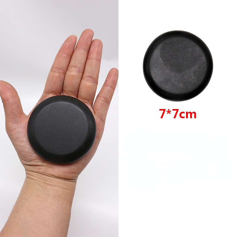 1PC Natural Face Massage Stone Lava Basalt Stone for Spa Massage Therapy Body Facial Massage Therapy Stone: 1pc 7x7cm