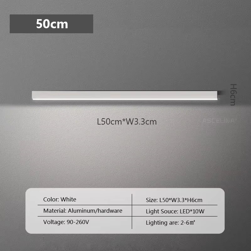 Lange LED-strip plafondlamp schijnwerper voor slaapkamer eetkamer woonkamer garderobe minimalistische led-plafondlamp binnendecoratie: Cold White / Roze