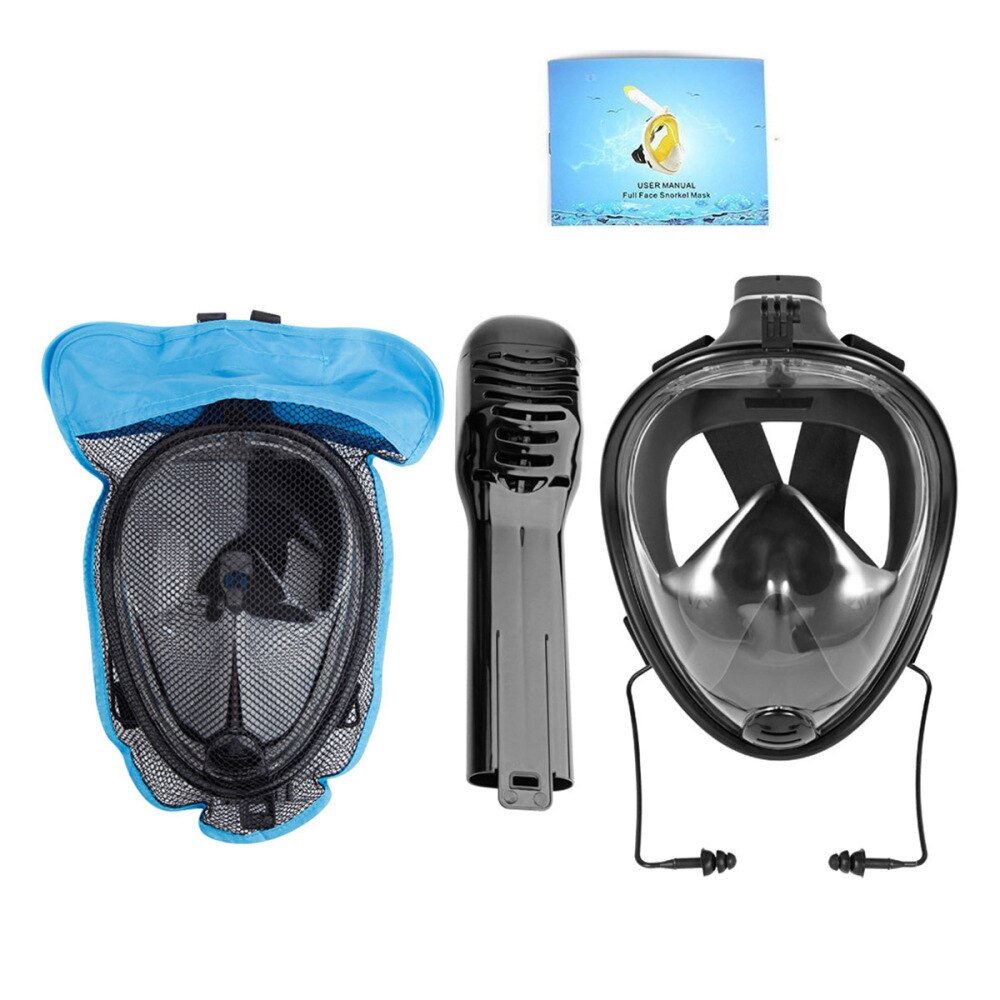Full Face Snorkel Mask - Silicone - S/M Size - Dive Mask & Snorkel Equipment