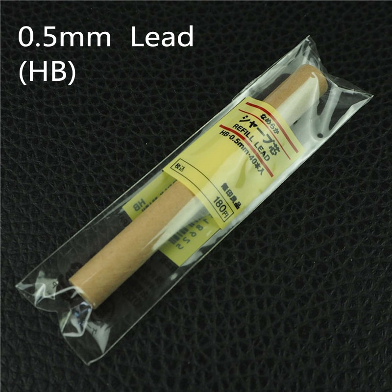 MUJI Mechanical Pencil Low Center of Gravity 0.3 0.5MM Automatic Pencils Lead Office School Supplies Stationery Crayon A Papier: 0.5mm refill HB