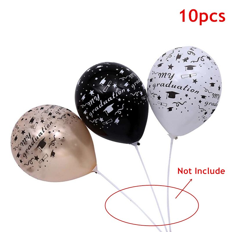 5 Pcs/10 Pcs Mijn Afstuderen Latex Ballonnen Ronde Folie Ballonnen Voor Kinderen Graduation Party Decoraties Levert Kinderen Speelgoed: 10pcs Latex Balloons