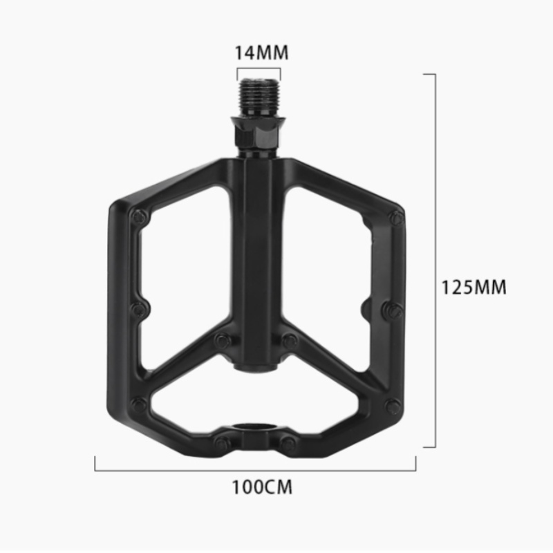 Pedales de bicicleta de aluminio con rodamiento de sellado x2 Universal 9/16 (14 mm) para bicicleta de montaña