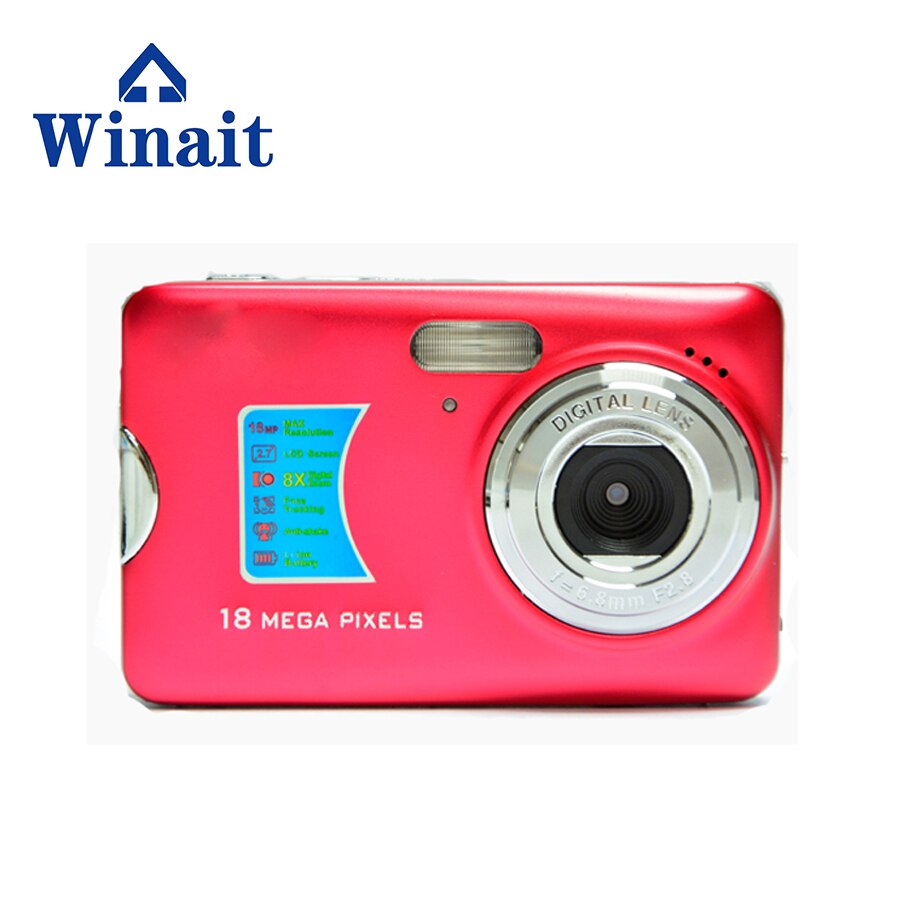 Winait 18MP Digital Camera 2.7" TFT LCD Display SD Card Memory Max To 32GB
